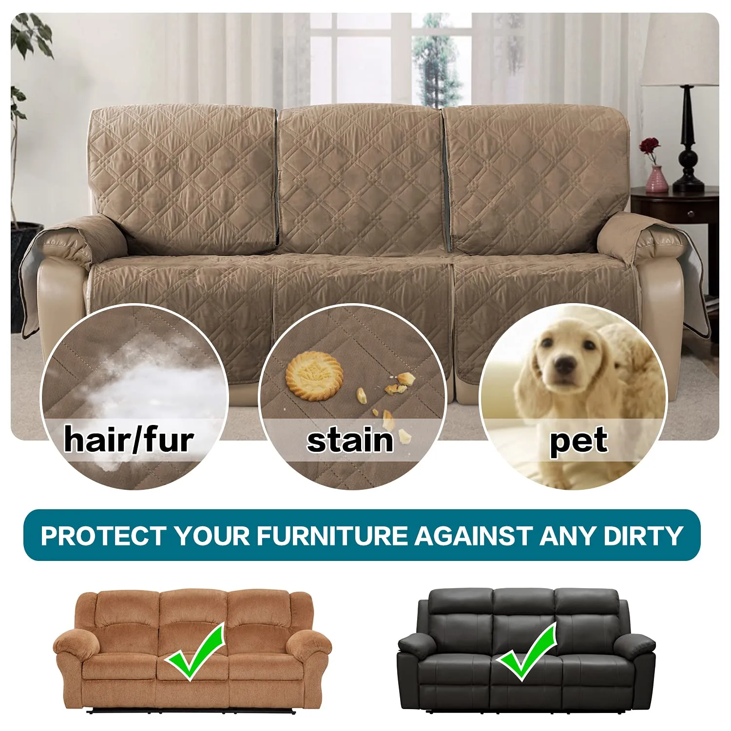 100% Waterproof Recliner Sofa Cover