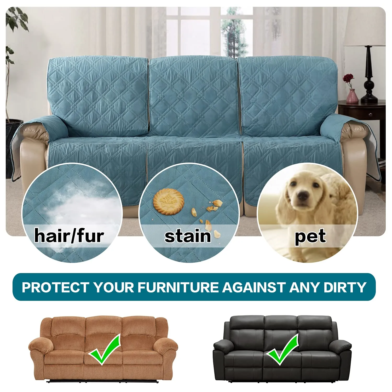 100% Waterproof Recliner Sofa Cover