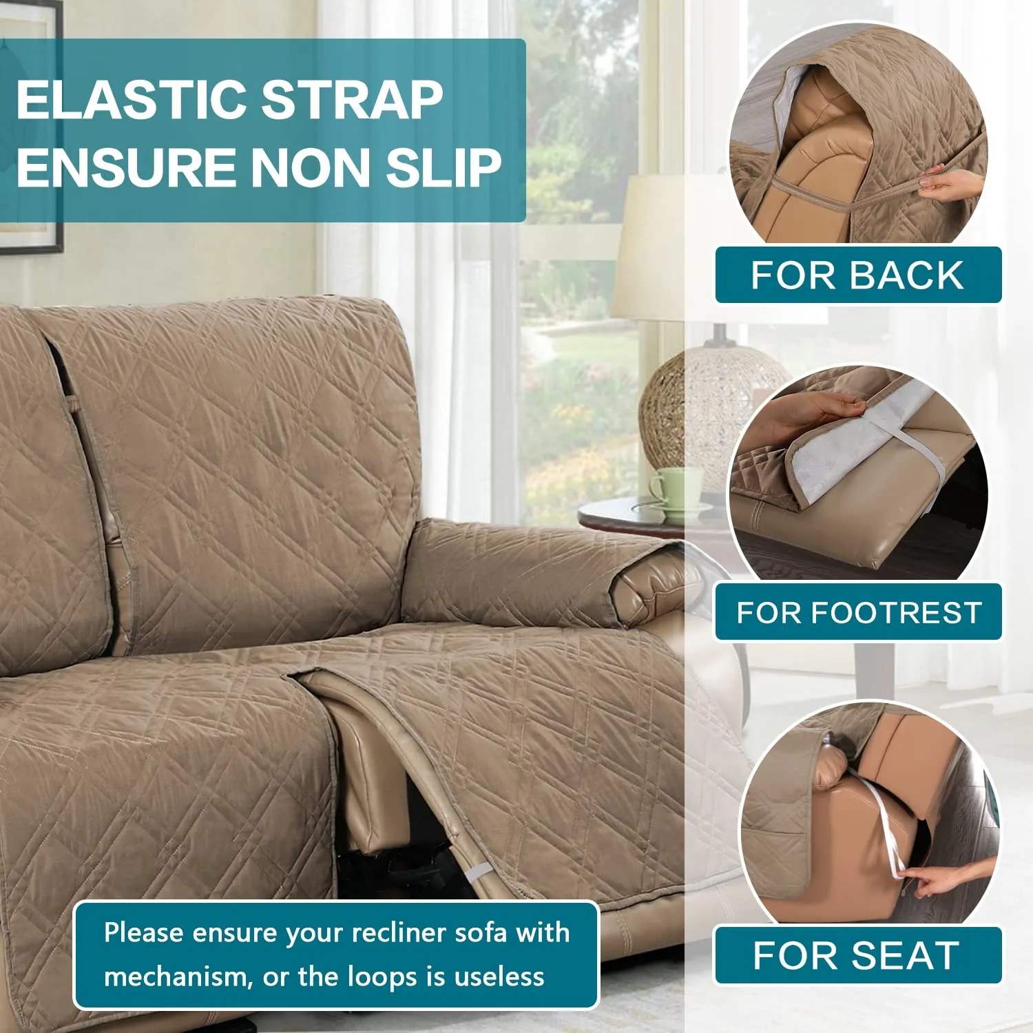 100% Waterproof Recliner Sofa Cover