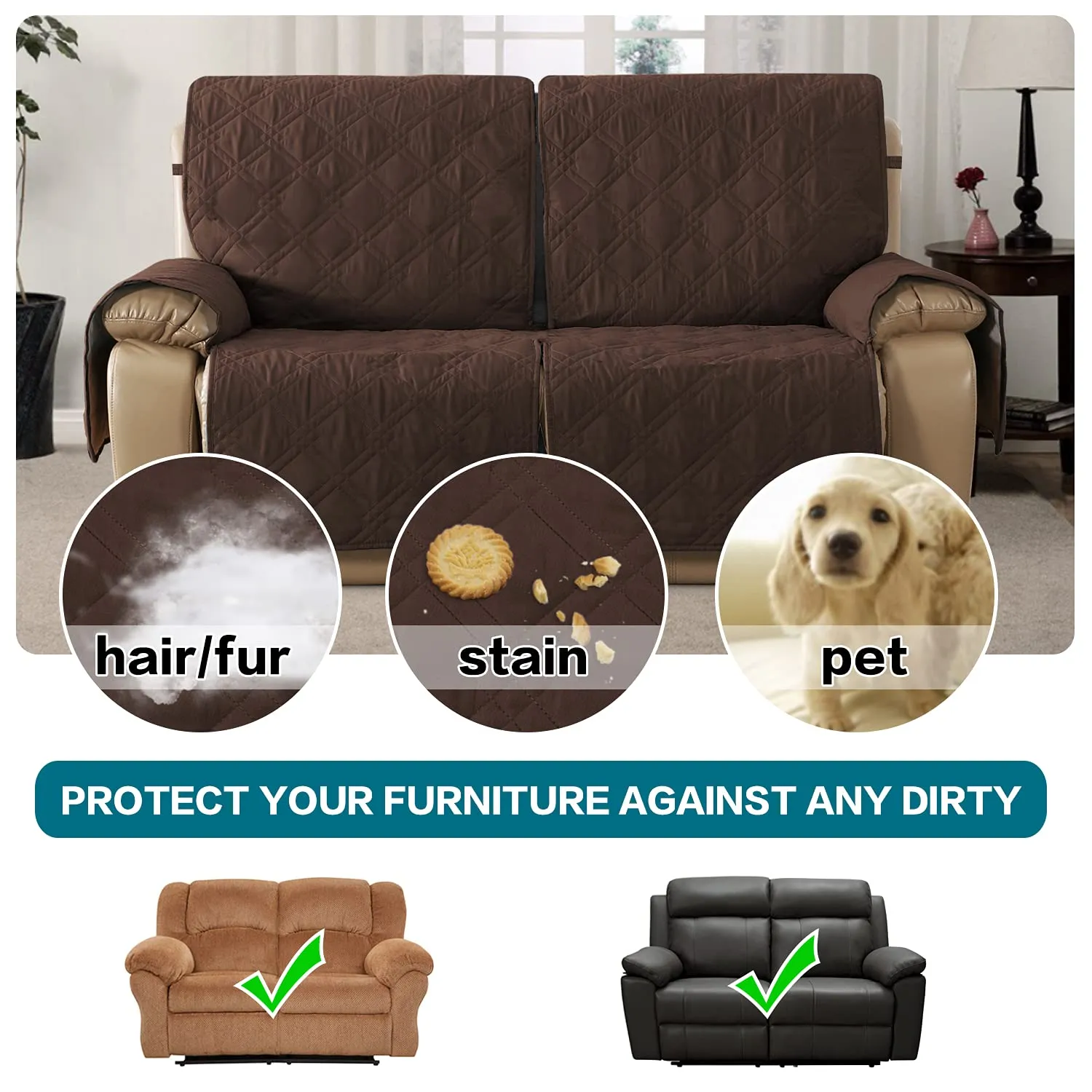 100% Waterproof Recliner Sofa Cover