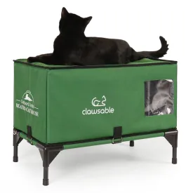 2 in 1 Outdoor Elevated Portable Insulated Cat House Large