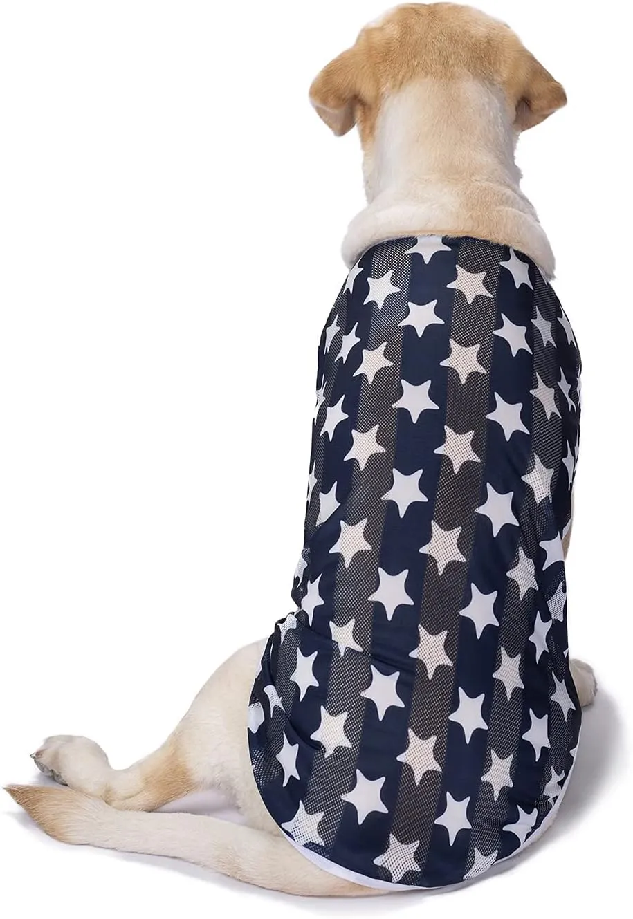 2 Pack Camo Dog Tshirts for Medium Large Dogs, Quick Dry Dog Cooling Vest Shirt T-Shirts Girl Boy,Breathable Stretchy Tank Top Sleeveless Vest Tee Shirt Pet Clothes Apparel