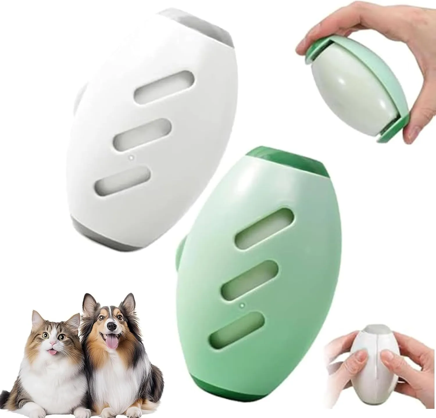 2PCs Reusable Lint Rollers for Pet Hair, Washable Sticky Roller for Clothes,Reusable Pet Fur Collector, Washable Pet Hair Remover, Portable Pet Hair Remover Roller, Pet Fur Remover for Clothes