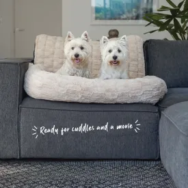 3-in-1 Couch n’ Car Cover Pet Bed - Honey