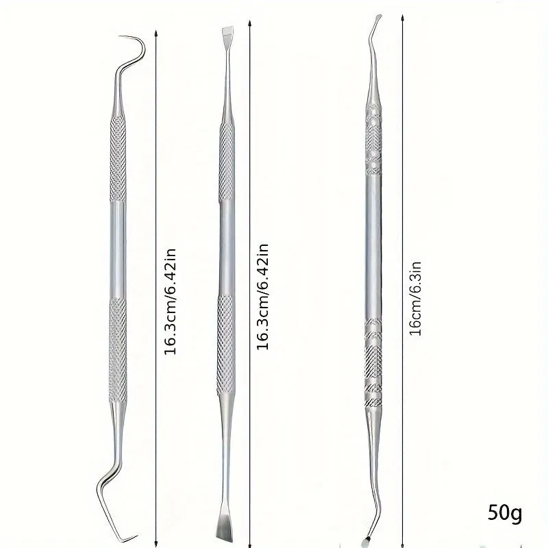 3pc Stainless Steel Pet Dental Kit for Teeth Cleaning