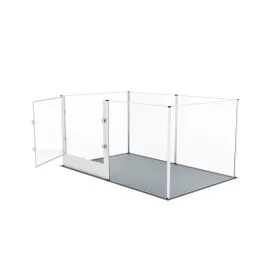 6-Panel Acrylic Dog Playpen with Waterproof Mat