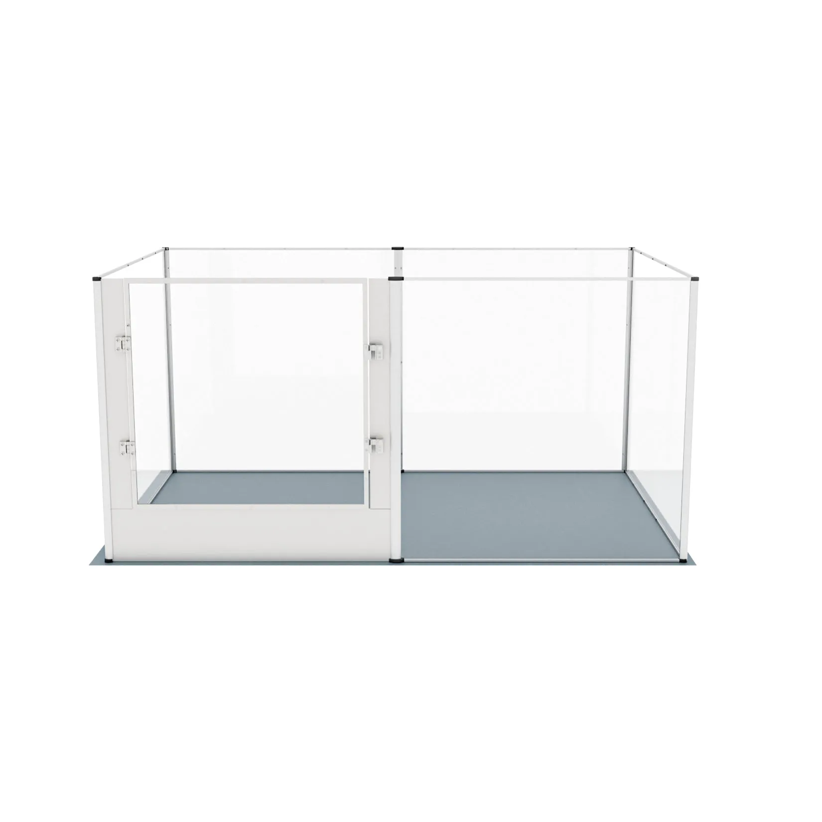 Acrylic Dog Playpen Fence: Indoor Clear Acrylic Pet Whelping Pen Box Dog Playpen Kennel Crate 80cm Taller with Waterproof Pad for Dogs, Rabbits, Guinea Pig