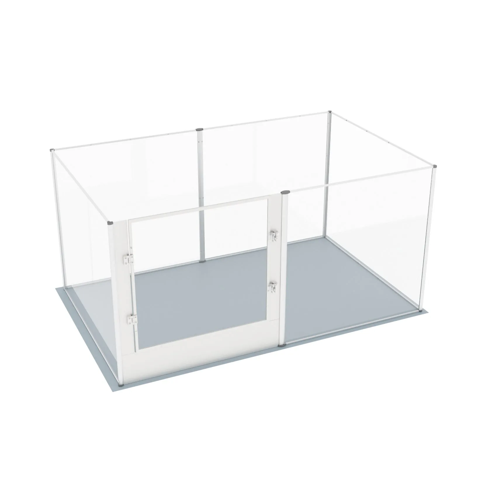 Acrylic Dog Playpen Fence: Indoor Clear Acrylic Pet Whelping Pen Box Dog Playpen Kennel Crate 80cm Taller with Waterproof Pad for Dogs, Rabbits, Guinea Pig