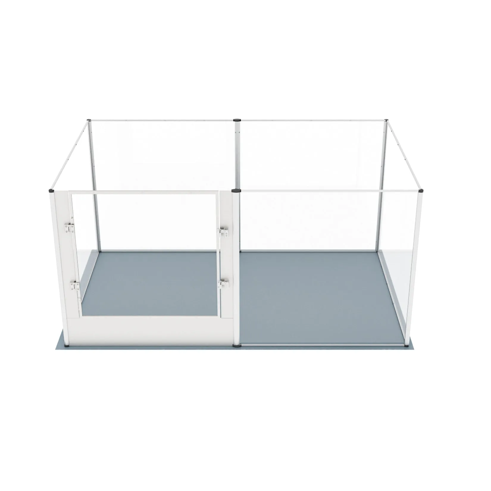 Acrylic Dog Playpen Fence: Indoor Clear Acrylic Pet Whelping Pen Box Dog Playpen Kennel Crate 80cm Taller with Waterproof Pad for Dogs, Rabbits, Guinea Pig