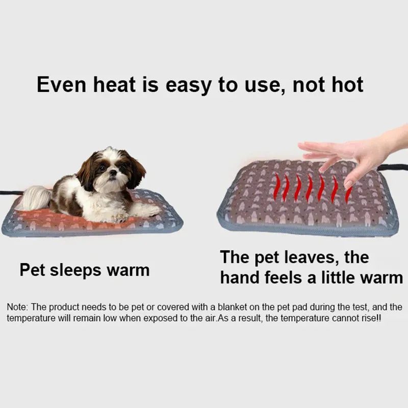Adjustable Electric Heating Pad for Dogs | Waterproof, Timer, and Temperature Control | Pet Heated Mat for Cozy Sleep | New Pet Sleeping Supplies!