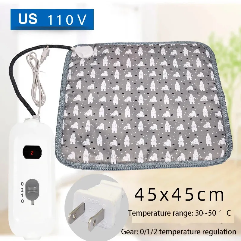 Adjustable Electric Heating Pad for Dogs | Waterproof, Timer, and Temperature Control | Pet Heated Mat for Cozy Sleep | New Pet Sleeping Supplies!