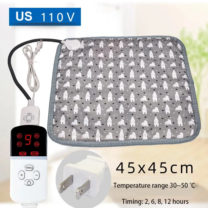 Adjustable Electric Heating Pad for Dogs | Waterproof, Timer, and Temperature Control | Pet Heated Mat for Cozy Sleep | New Pet Sleeping Supplies!