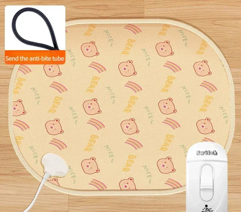 AiroPaws™ Premium Adjustable Pet Heating Pad Blanket for Dogs, Cats, and Puppies | Electric Warmer Mat with Power-Off Protection, Waterproof Design, and Bite-Resistant Wire | Cozy Comfort for Your Furry Friends