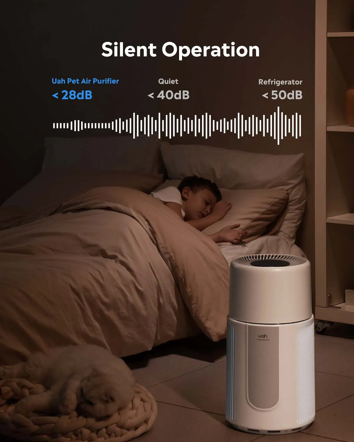 [BOGO] Uah Pet Air Purifier & Free Wireless Cat Water Fountain with 1 Filter