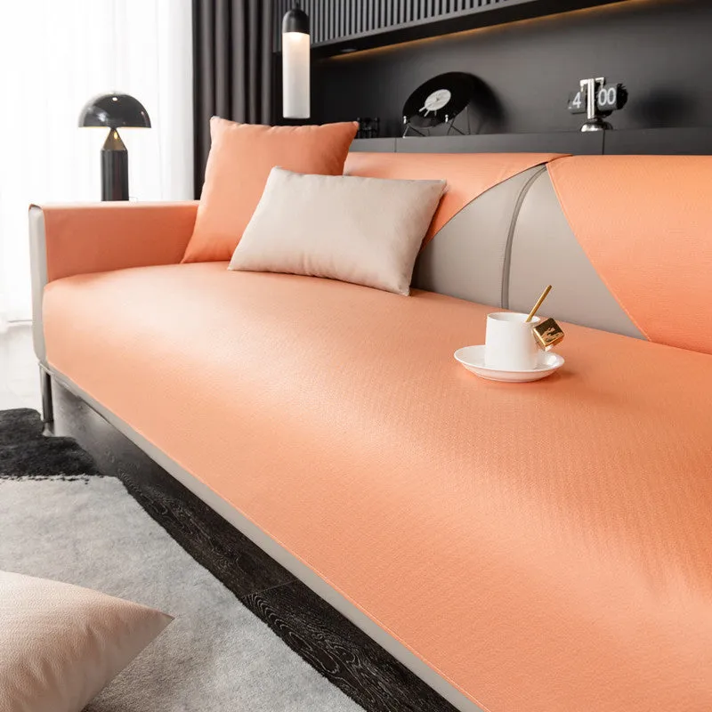 Bonnie Faux Leather Waterproof Couch Cover