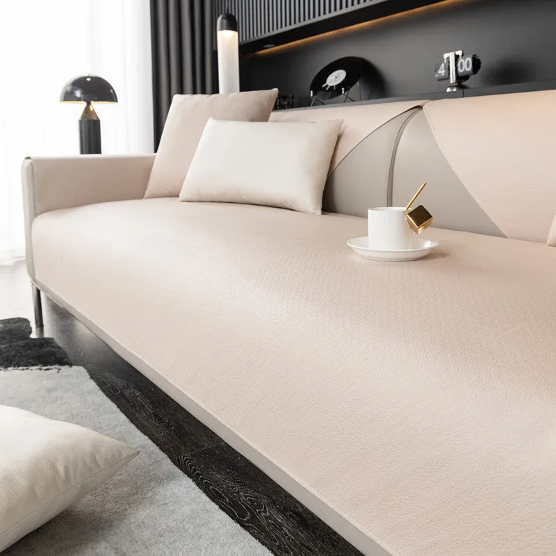 Bonnie Faux Leather Waterproof Couch Cover