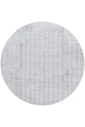 Bubble Washable Rug Silver 150 x 150 CM