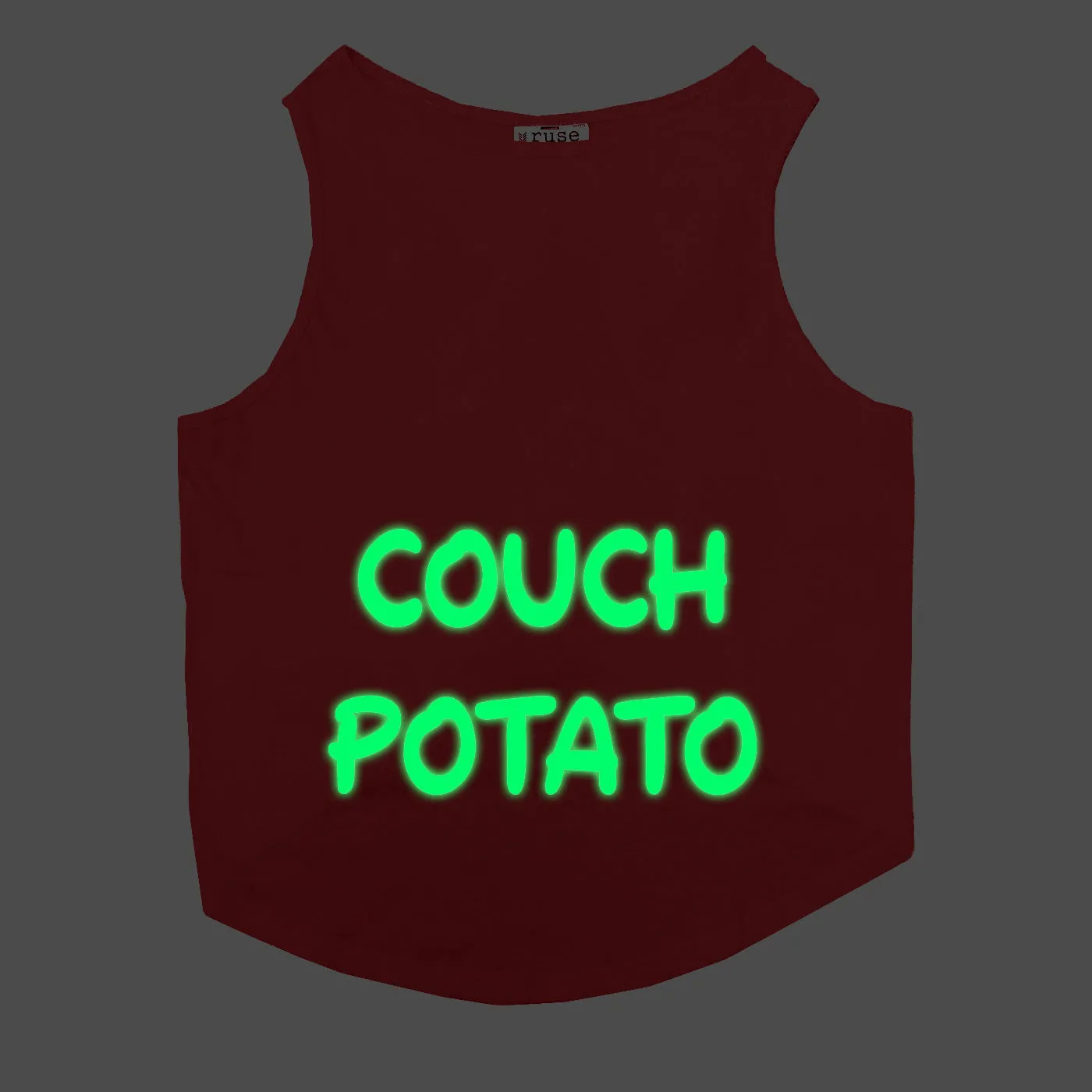 Couch Potato Night Glow Printed Cat Tee