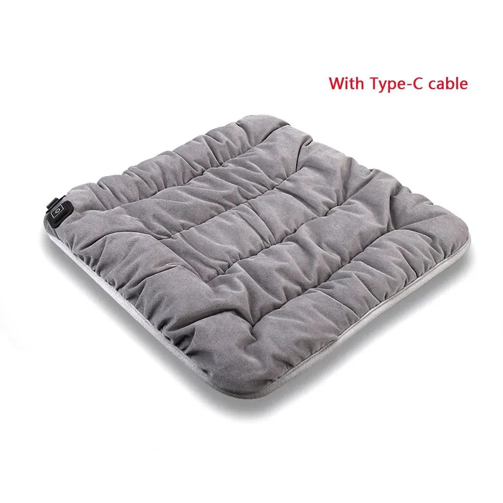 Customizable Comfort: 3-Level Adjustable Temperature Electric Heating Pad - Winter Warmer for Pet Body, Chair, Car, Ensuring Cozy Comfort for Cats & Dogs - 10W Blanket Cushion!