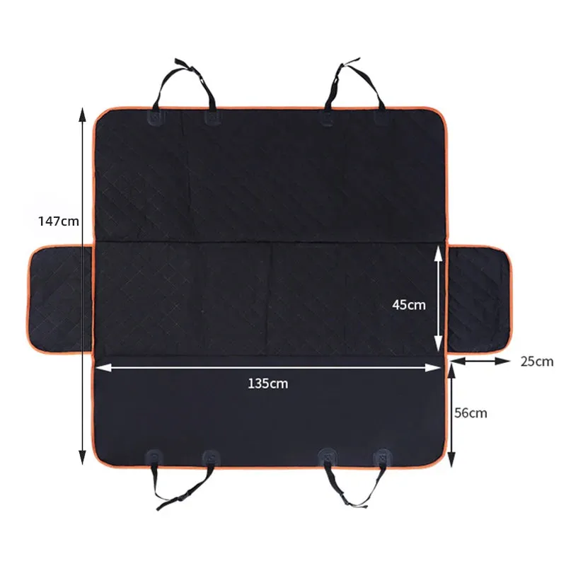 Dog Car Seat Cover | Waterproof Pet Travel Carrier Hammock | Rear Back Seat Protector Mat | Safety Carrier for Dogs