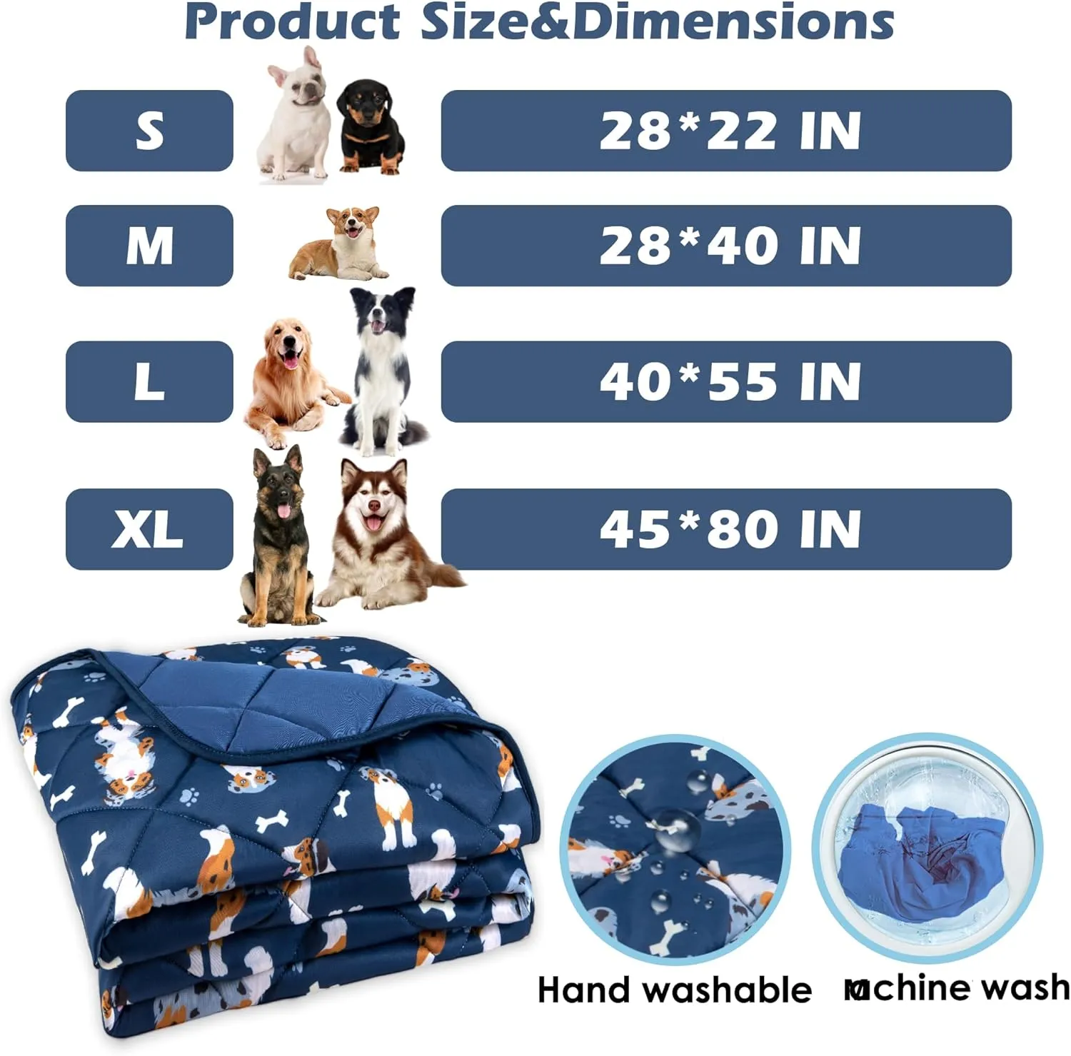 Dog Cooling Mat, Premium Lightweight Pet Cooling Blanket Bed Cover for Dogs, Cat, Puppies | Ice Silk Cooling Pad for Dogs Furniture Protector | Machine Washable Pet Blanket, 28''x40''