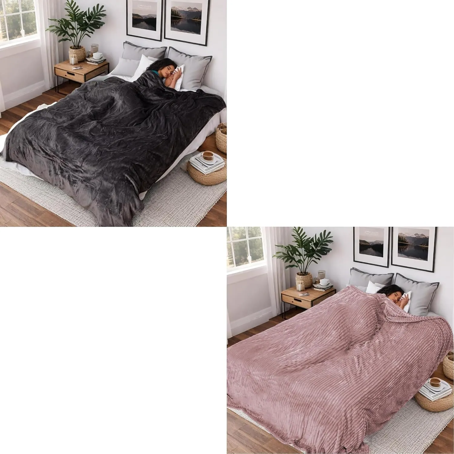 Electric Heated Blanket Cozy Flannel Full Size 72''x84''