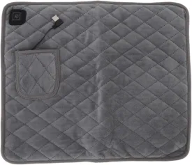 Electric Heating pad for Back/Shoulder/Neck/Knee/Leg Pain Relief, 3 Gears Adjustable Temperature Foldable Washable Soft PET Cotton USB Hand Warming Heated Blanket 17"x14"