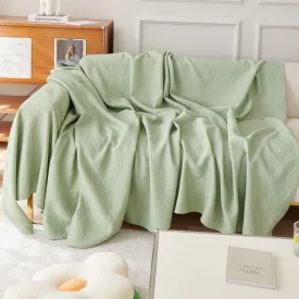 Elliana Plaid Artificial Silk Couch Sofa Cover Blanket