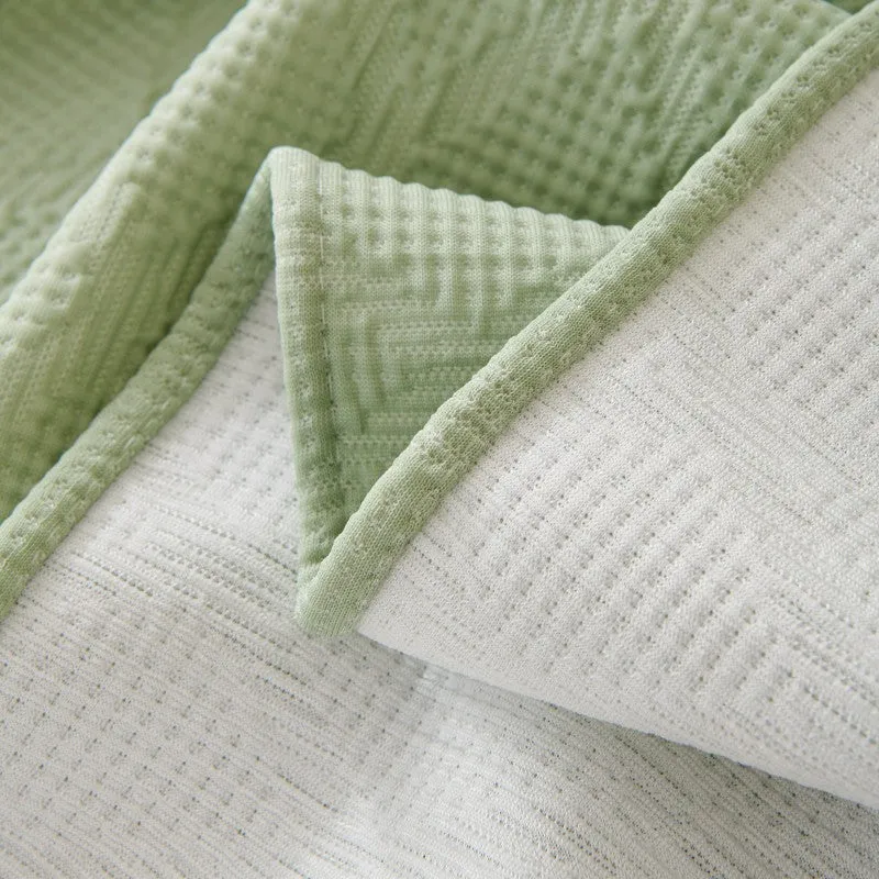 Elliana Plaid Artificial Silk Couch Sofa Cover Blanket