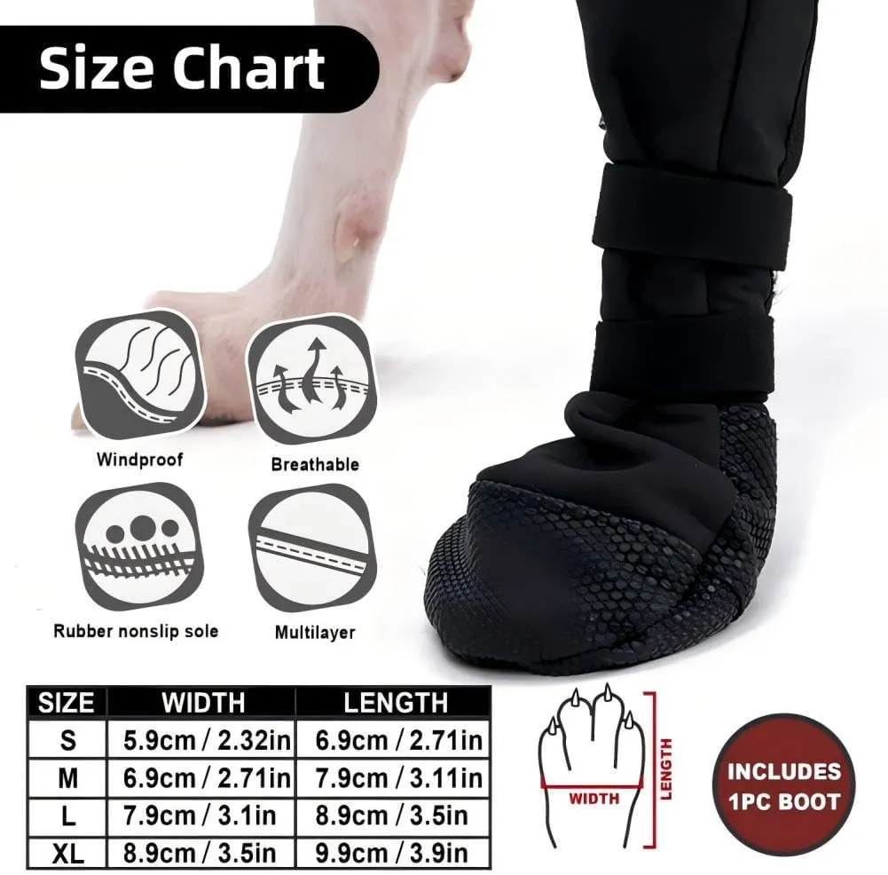 ETIAL Dog Paw Wound Recovery Boot, Breathable Dog Bootie for Injured Paw, Anti-Slip Dog Shoe with Self-Adhesive Strap, Dog Paw Protector for Outdoor Walking & Keep Dogs from Licking Wounds (M)