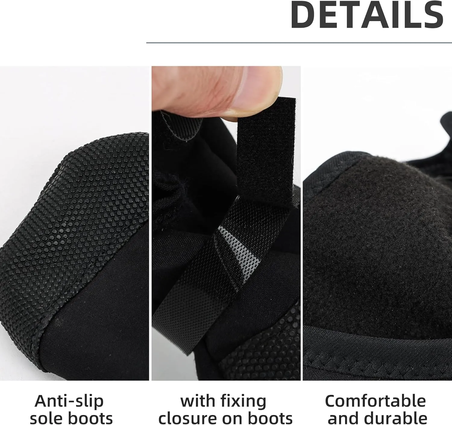 ETIAL Dog Paw Wound Recovery Boot, Breathable Dog Bootie for Injured Paw, Anti-Slip Dog Shoe with Self-Adhesive Strap, Dog Paw Protector for Outdoor Walking & Keep Dogs from Licking Wounds (M)