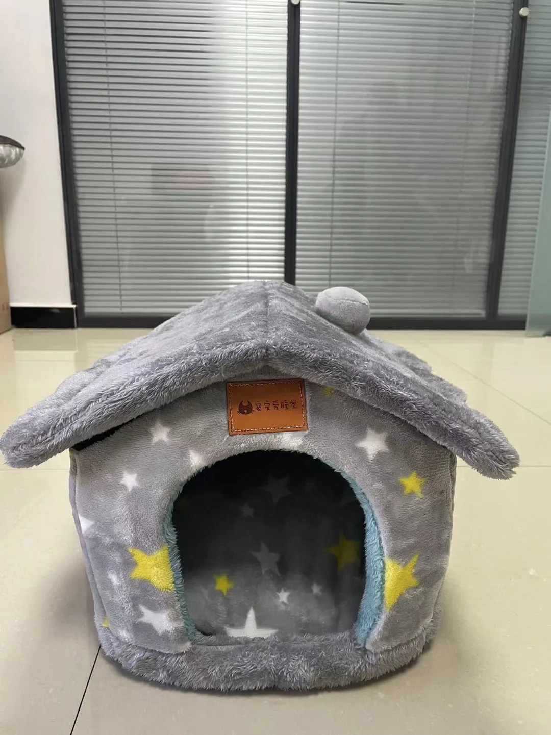 Foldable Dog House Pet Cat Bed Winter Dog Villa Sleep Kennel Enclosed Cave