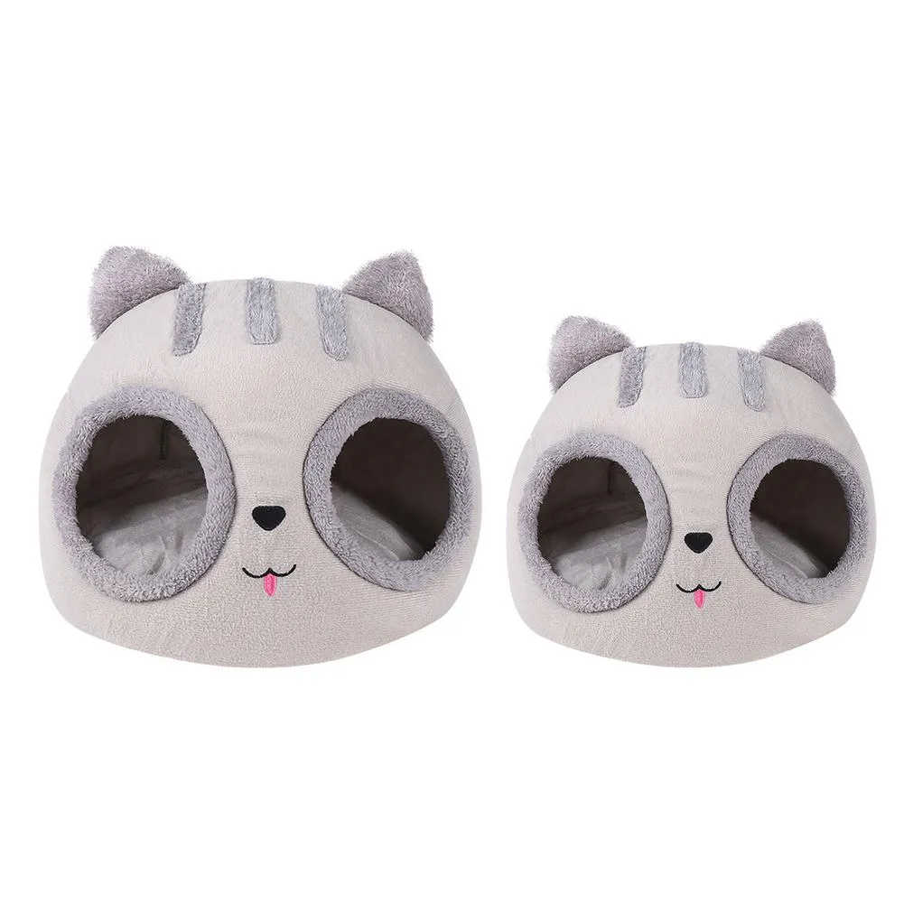 Funki Buys | Pet Beds | Cat Bed | Cute Cat Head Kitten Hut Bed