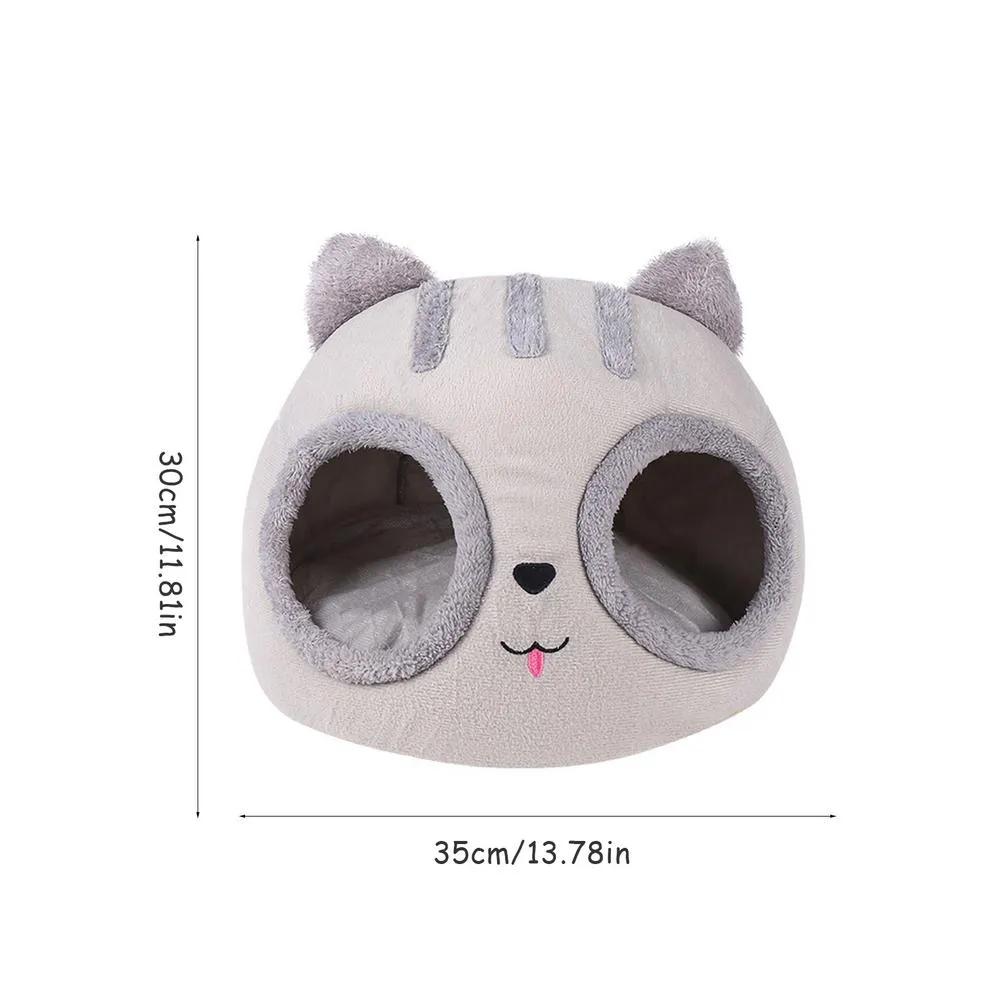 Funki Buys | Pet Beds | Cat Bed | Cute Cat Head Kitten Hut Bed