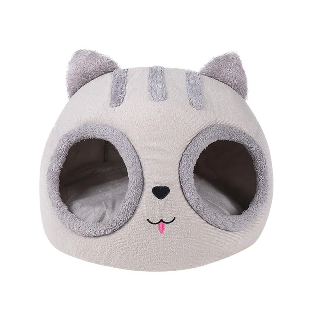 Funki Buys | Pet Beds | Cat Bed | Cute Cat Head Kitten Hut Bed