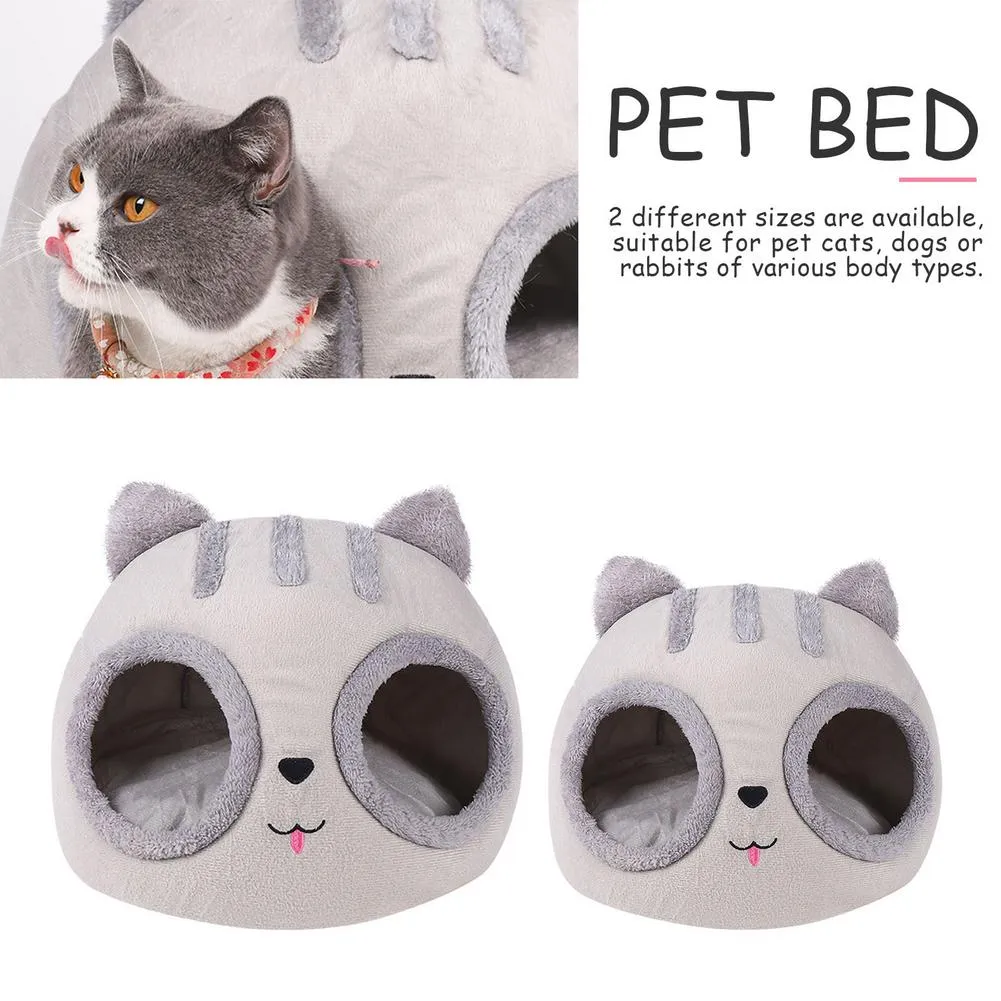 Funki Buys | Pet Beds | Cat Bed | Cute Cat Head Kitten Hut Bed