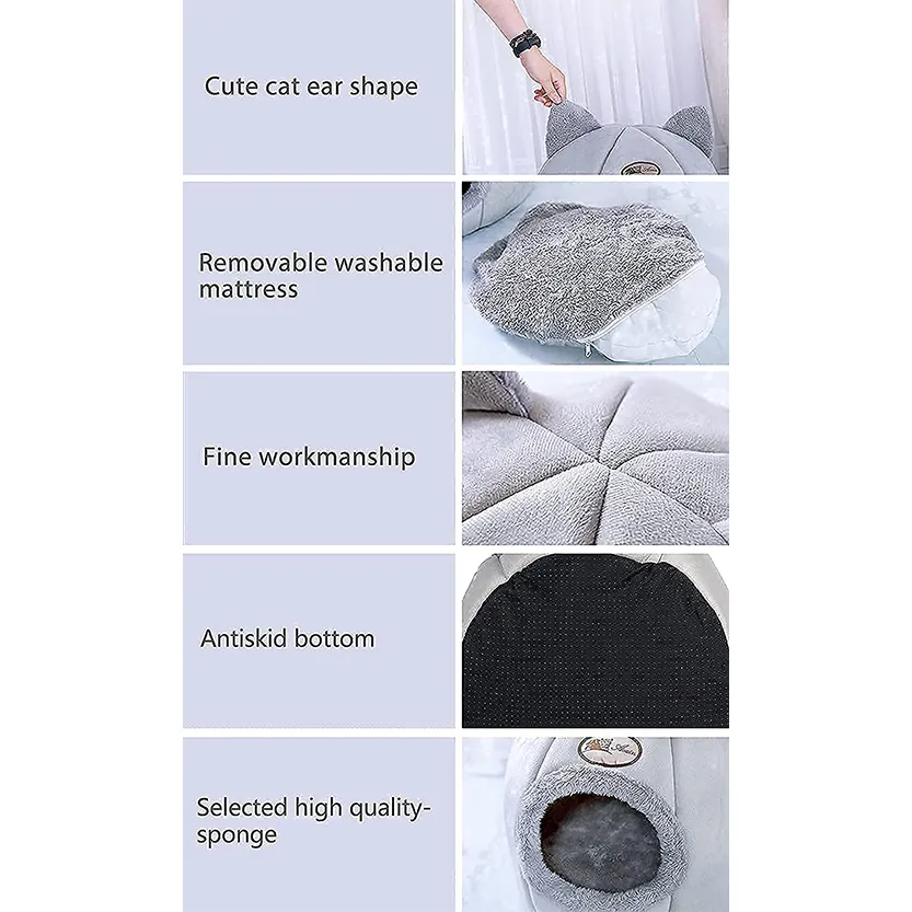 Funki Buys | Pet Beds | Cat Beds | Cozy Soft Cat Cave Houses