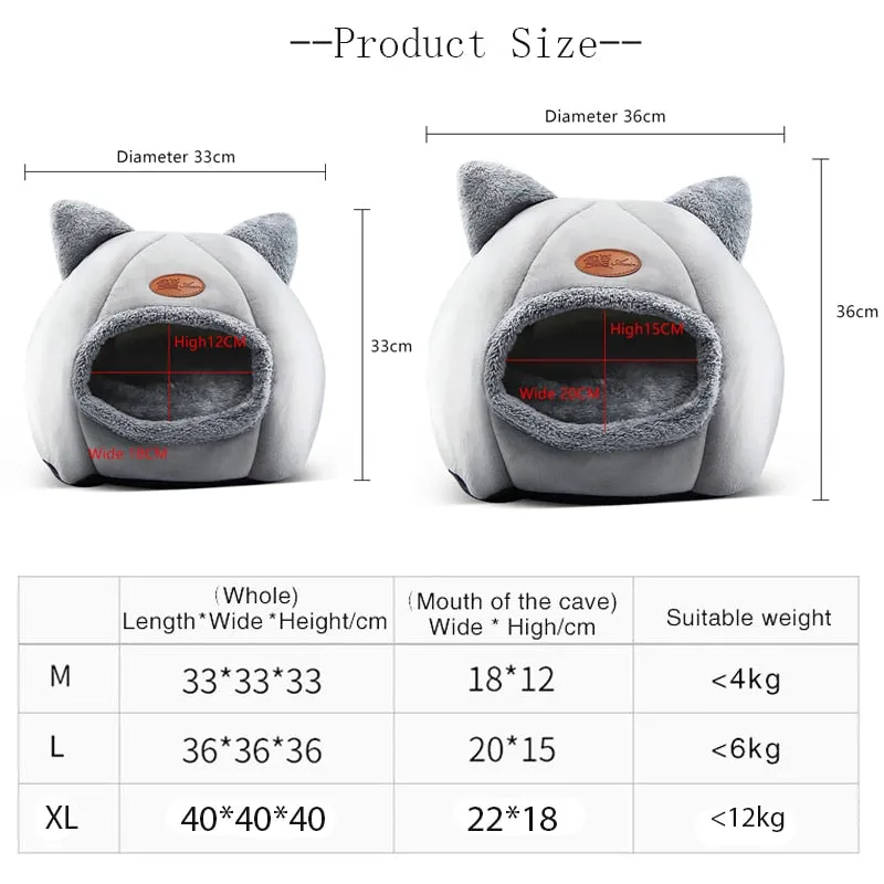 Funki Buys | Pet Beds | Cat Beds | Cozy Soft Cat Cave Houses