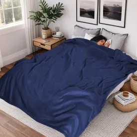 Heated Blanket Electric Blanket Full Size 72''x84'', 4 Heating Levels 10 Hrs Auto Shut Off Soft Warmer Blanket ETL Certification - Dark Blue