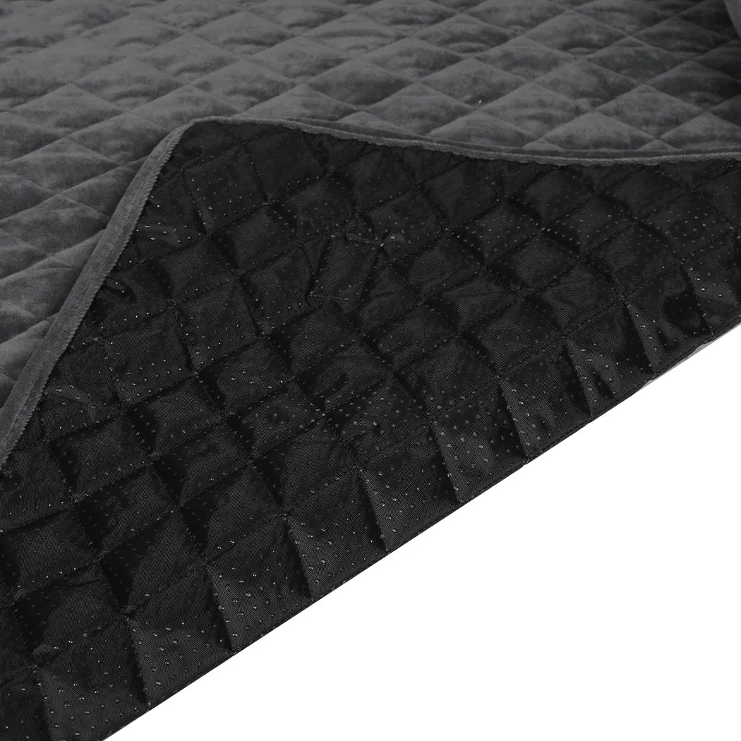 Kids Pet Protector Sofa Cover Dog Cat Waterproof Couch Cushion Slipcovers - Grey Large