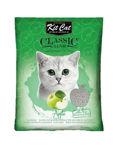 Kit Cat Classic Clump Cat Litter 10L (Apple)