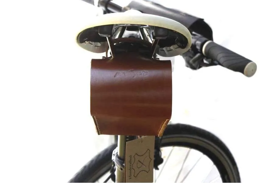 Leather Bicycle Saddlebag - Small