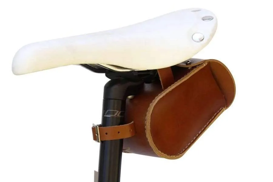 Leather Bicycle Saddlebag - Small