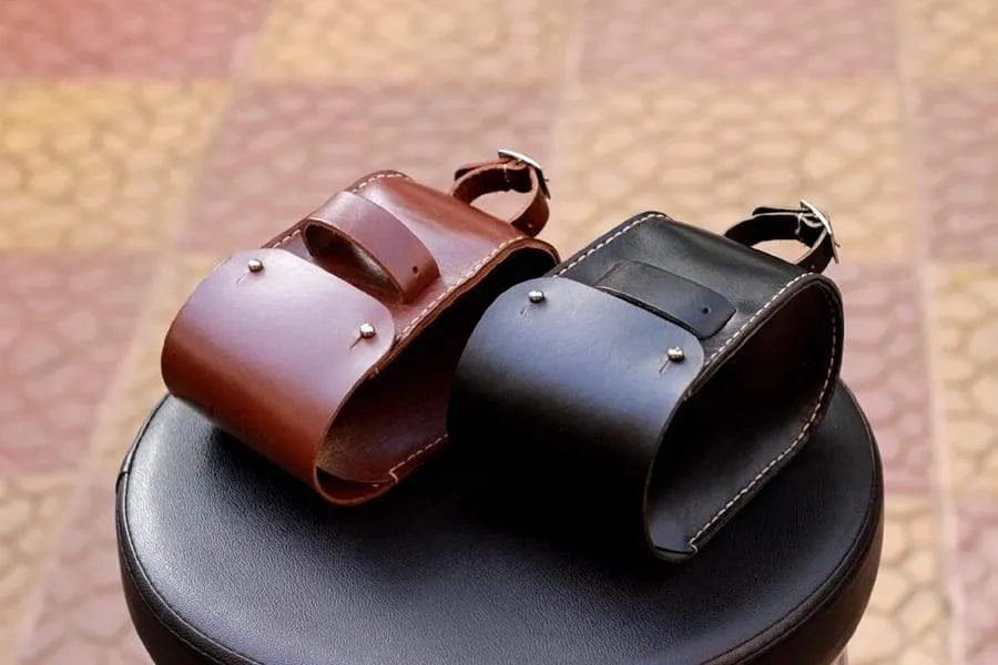 Leather Bicycle Saddlebag - Small