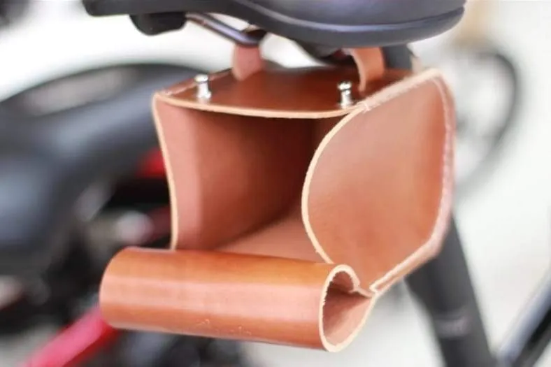 Leather Bicycle Saddlebag - Small