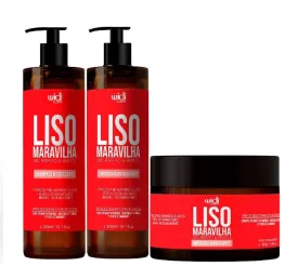 Liso Maravilha Wonderful Smooth Home Care Hair Maintenance Kit 3x300 - Widi Care