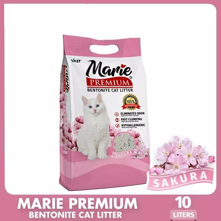 Marie Premium Bentonite Cat Litter (10 Liters)