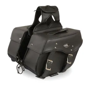 Milwaukee Leather SH55303ZB Black Medium Zip-Off PVC Throw Over