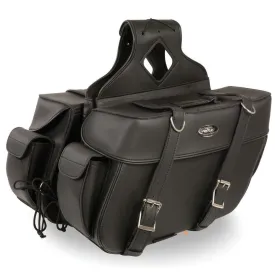 Milwaukee Leather SH57401ZB Black Large Zip-Off PVC Throw Over