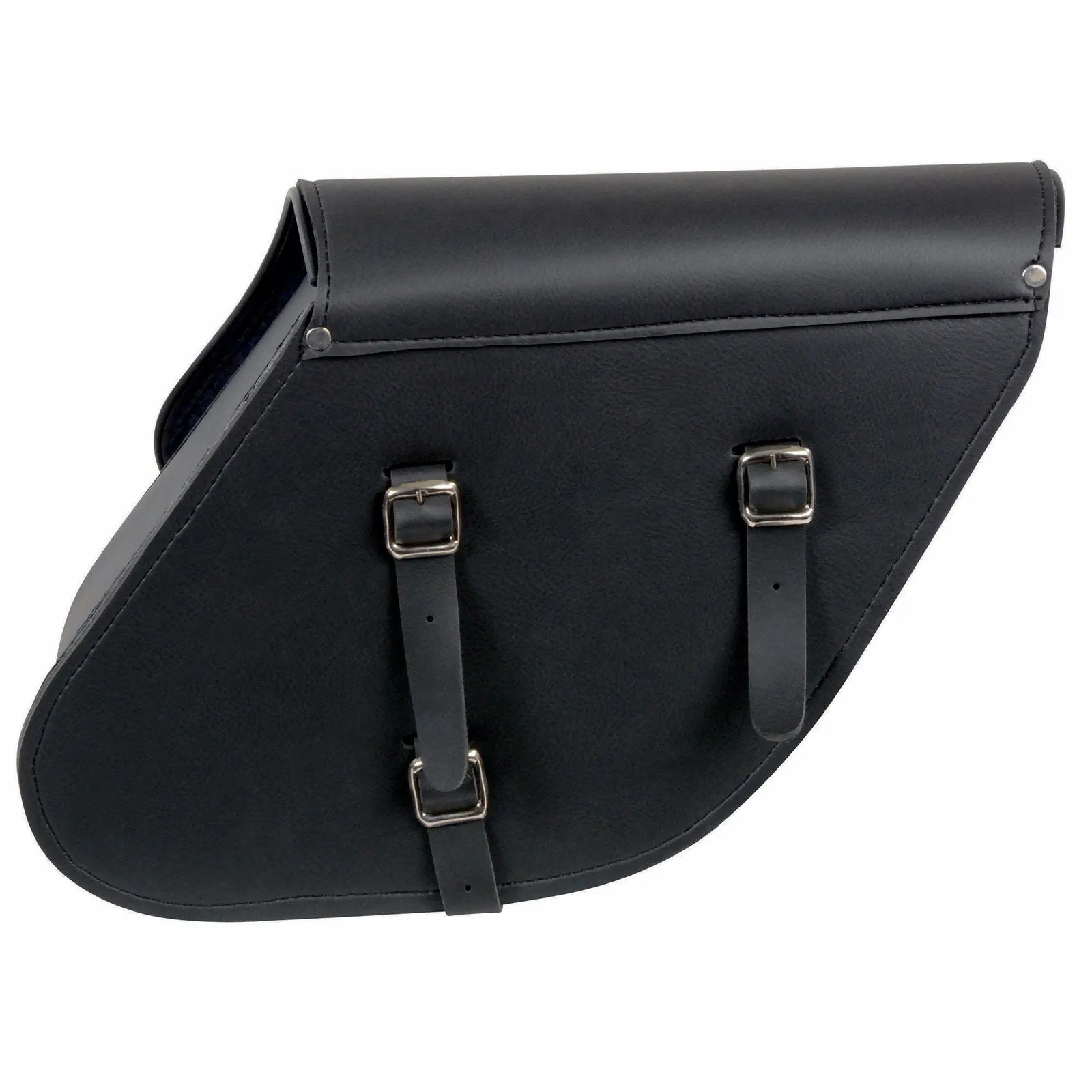 Milwaukee Leather SH638 Black PVC Medium Size Left Side Swing Arm